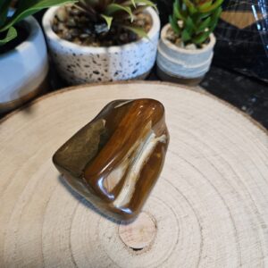 Imperial Limnokvarcit – Sila slovenskej prírody (Prírodný slovenský Limnokvarcit – ručne leštený dekoratívny minerál)#220