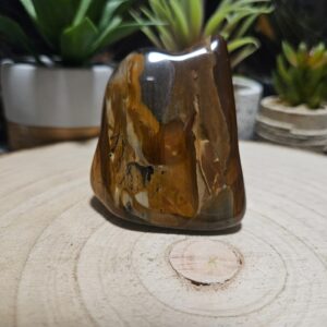 Imperial Limnokvarcit – Sila slovenskej prírody (Prírodný slovenský Limnokvarcit – ručne leštený dekoratívny minerál)#152