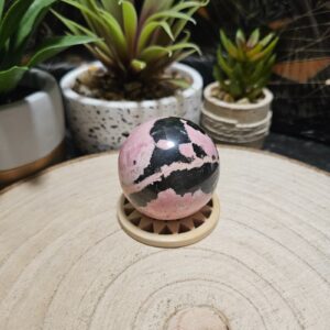 Vzor Srdca: Jedinečná Rodochrozitová Liečivá Guľa(185g)