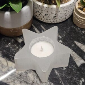Imperial Selenite Star Candle Holder – Hviezda nebeského svetla (Selenitový svietnik v tvare hviezdy)