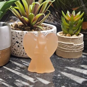 Imperial Orange Selenite Angel – Anjel nebeskej ochrany (Anjel z oranžového selenitu)