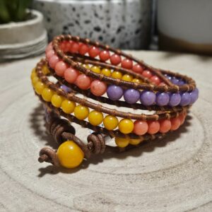 Imperial Leather Fusion – Kožené prepojenie (Jadeitový náramok na koži)