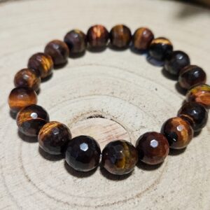 Imperial Cat’s Eye – Svetlo intuície (Prírodný minerál fazetované Mačacie oko, 9-10 mm korálky, 17-18 cm)