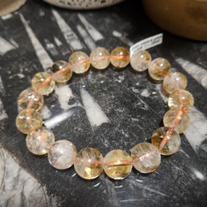 Sila Slnka – Kúzelný Náramok z Madeira Citrínu (11-12 mm)