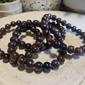 Imperial Bull’s Eye – Dynamická sila (Prírodný minerál Býčie oko, 8 mm guličky, 17-18 cm)