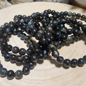 Imperial Hawk’s Eye – Sila vzhľadu (Prírodný minerál Sokolie oko, 8 mm guličky, elastický návin)