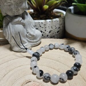 Imperial Buddha – Náramok bdelého pokoja (Turmalínový kremeň s Guru korálkou)