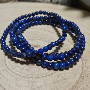 Imperial Lapis Sphere – Silent Wisdom (Náramok z lapisu lazuli, 4 mm)