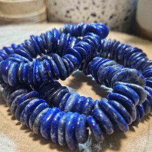 Imperial Lapis Lens – Ancient Shield (Náramok z lapisu lazuli – ploché šošovky)