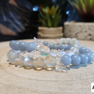 NÁRAMOK Z ANGELITU A AURA KVARCU – ŠPERK DUŠEVNEJ HARMÓNIE A VITALITY