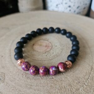 NÁRAMOK Z JASPISU REGALITE A LÁVY – KREATÍVNA ROVNOVÁHA