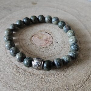 Imperial Serpentine Love – Náramok láskyplnej obnovy (Prírodný Serpentín – handmade náramok z korálok na pružnej gumičke, 8 mm)