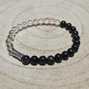 Imperial Angel Wings – Dotyk anjelských krídel ​(Handmade náramok zo Serafinitu a Horského krištáľu)