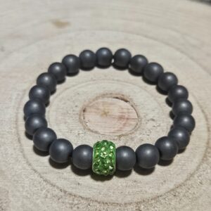 Nadčasový Ochranca (Matný) – Matný Hematitový Guľôčkový Náramok (8 mm)