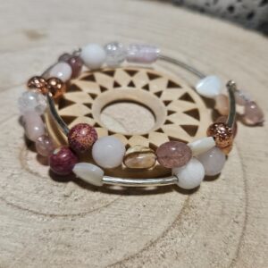 Imperial Divine Harmony – Božská harmónia (Unikátny viacradový pamäťový náramok s kunzitom)