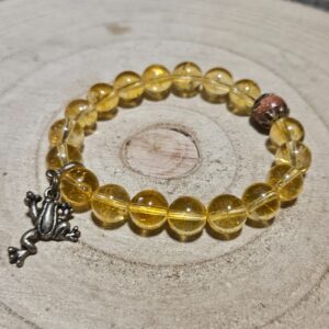 Trojitá Sila Hojnosti – Náramok Citrín, Goldfluss a Žaba Peňazí