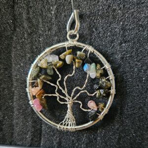 Imperial Yggdrasil – Rozkvet stromu života (Prívesok z melónového turmalínu 3,5 cm)