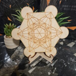 Imperial Feng Shui podtácok Metatron - posvätná geometria z dreva