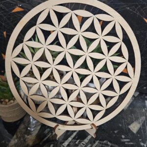Imperial Flower of Life - drevená podložka Kvet života pre harmonizáciu