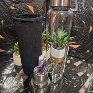 Imperial Amethyst Elixir - magická sklenená fľaša s ametystom