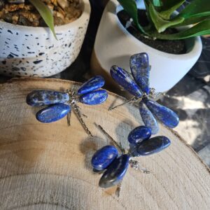 Imperial Lapis Lazuli Dragonfly - kráľovská modrá vážka z minerálu