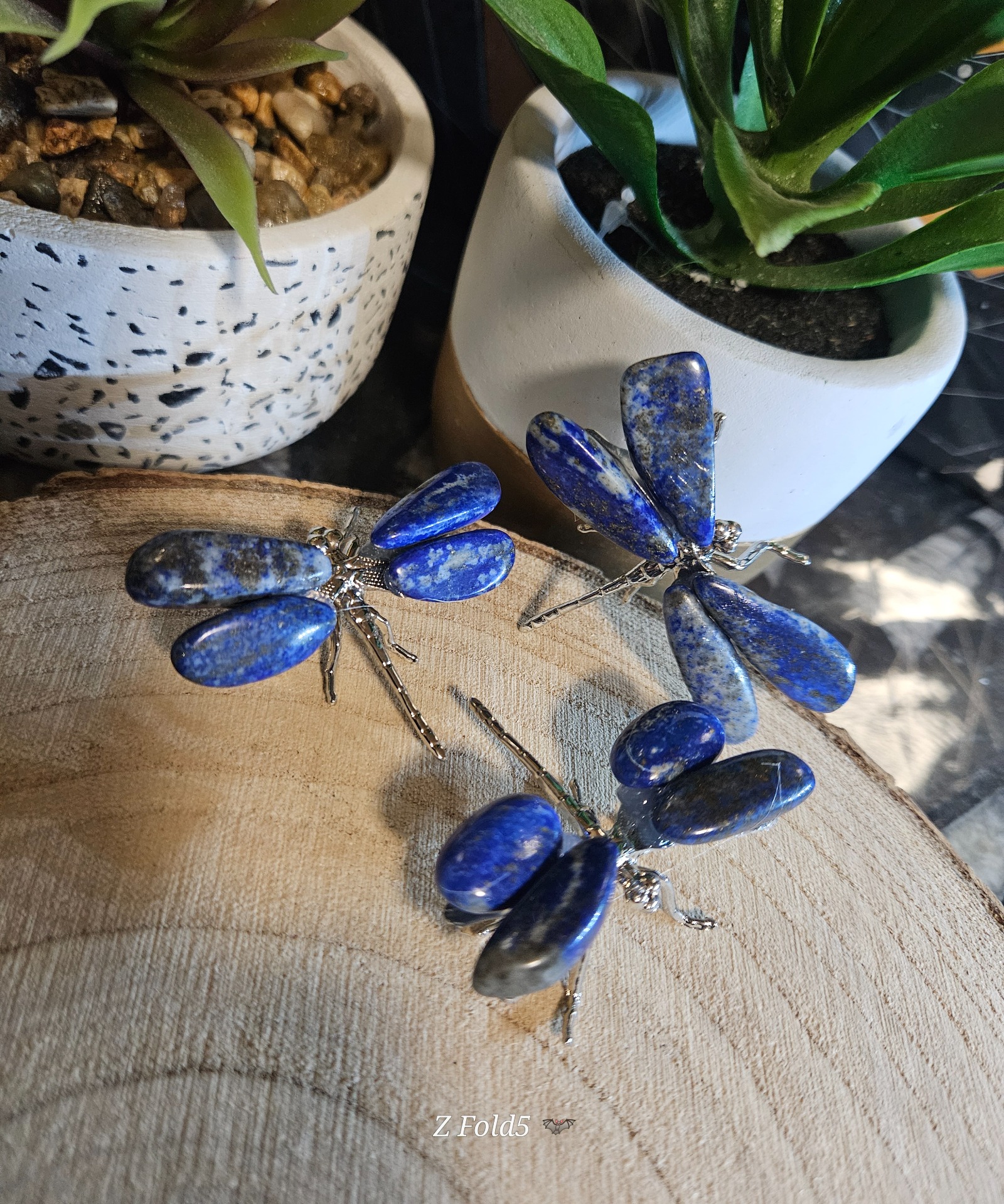 Imperial Lapis Lazuli Dragonfly - kráľovská modrá vážka z minerálu