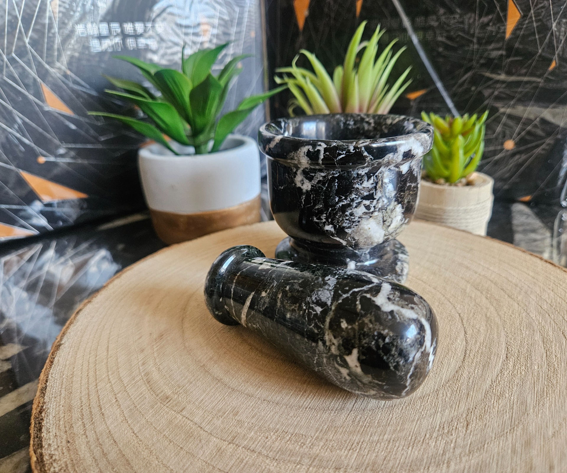 Imperial Black Onyx Mortar – Magický mažiar z pakistanského ónyxu - Image 2