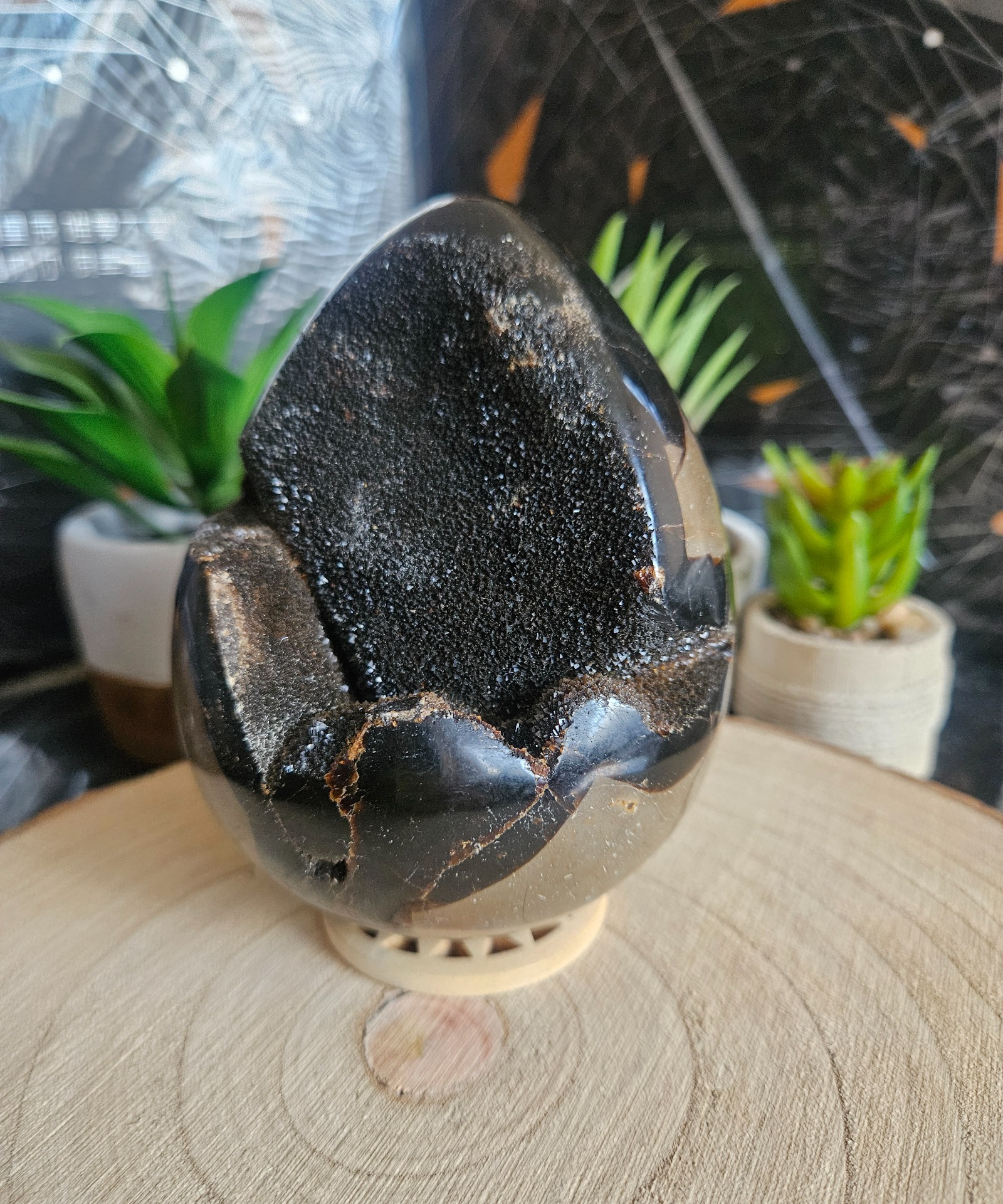 Imperial Septaria Dragon Egg XL - masívne dračie vajce z Madagaskaru 1020g