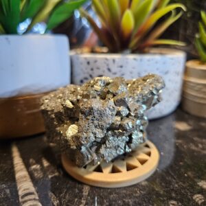 Imperial Pyrite Druze Cluster surova pyritova druza zberatelsky kamen hojnost 179g