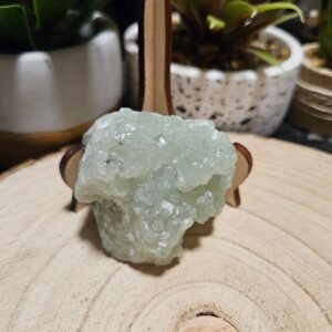 Imperial Prehnite Sanctuary 124 surovy kamen prehnit pre vnutorny pokoj a feng-shui