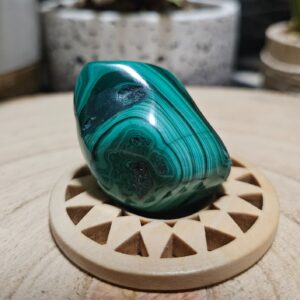 Imperial Malachite Congo Sovereign Specimen 46 lesteny rez kvaplom malachitu kongo 46g