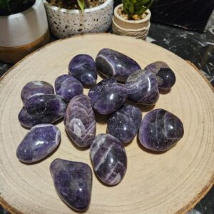 Imperial Chevron Amethyst - Ametyst s bielym kremeňom pre intuíciu