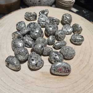 Imperial Pyrite Fortune Stone tromlovany pyrit mineral kamene hojnost