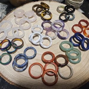 Imperial Mineral Energy Ring celostny prsten z mineralov kamenny prsten matny matte