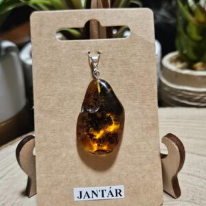 Imperial Amber Cosmic Energy Pendant jantarovy privesok samostatny skamenena zivica kamen kreativity mineraly rucna vyroba