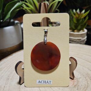 Imperial Polished Agate Pendant lestene privesky achat variacie mineraly e-shop