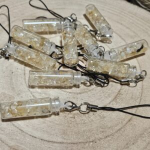 citrínový talizman kľúčenka hojnosť úspech prírodný minerál solar plexus imperial-mineral