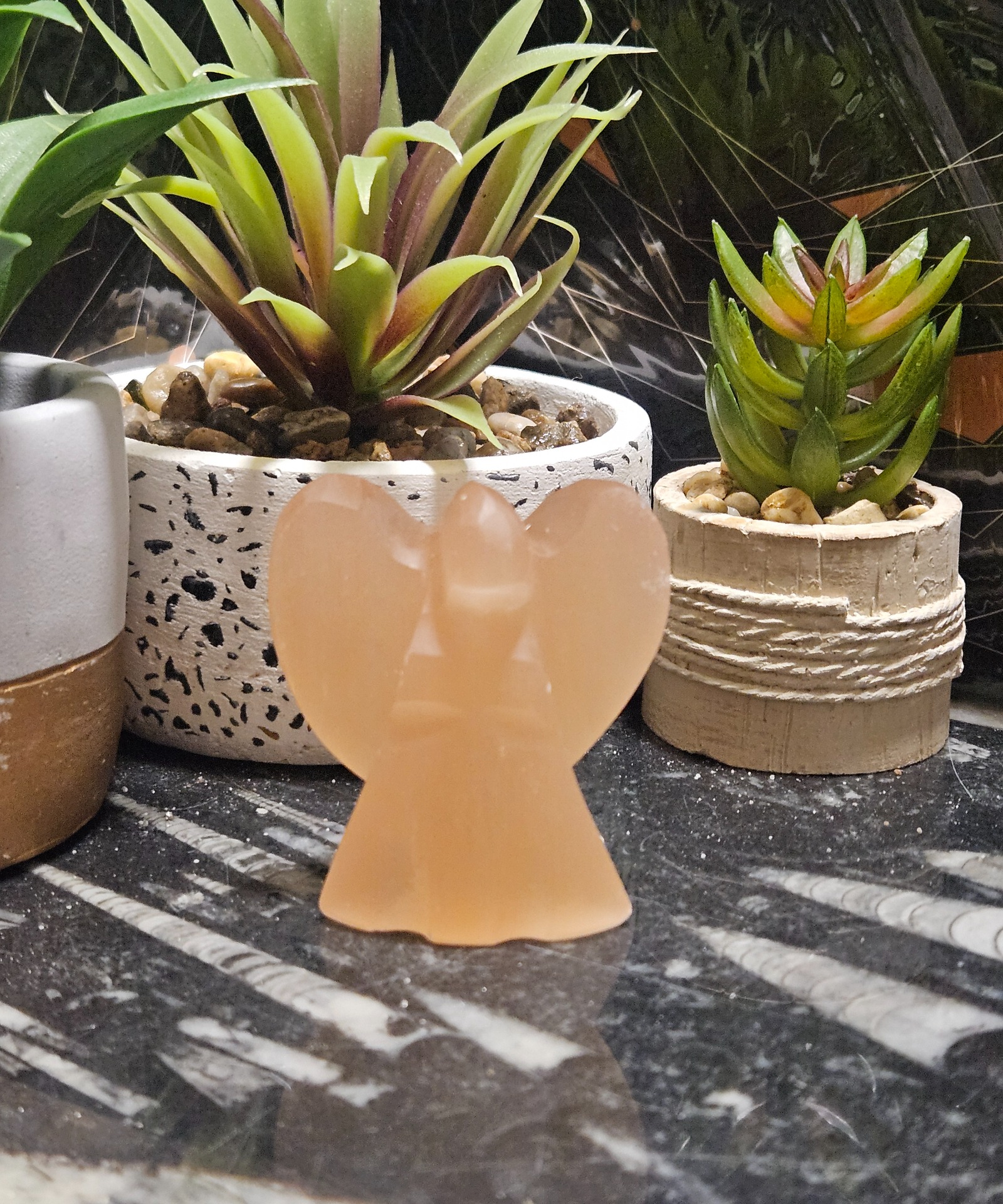 Imperial Orange Selenite Angel – Anjel nebeskej ochrany (Anjel z oranžového selenitu)