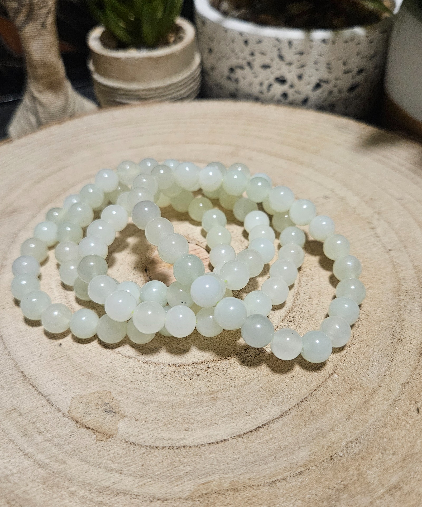 Imperial Jadeite Glow – Žiarivý Jadeit (Jadeitový guličkový náramok, 8 mm)