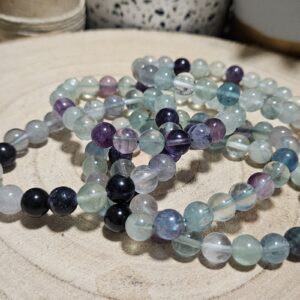 Imperial Clarity Bracelet – Náramok z minerálov Fluorit (8 mm) pre jasnú myseľ.