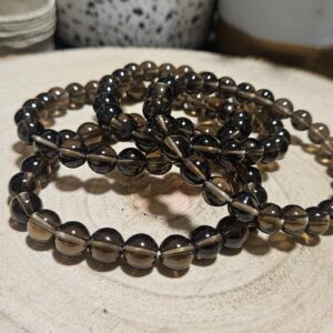 Imperial Smoky Aura naramok zo zahnedy 8mm koralky pre uzemnenie a ochranu pred stresom