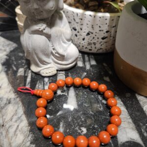 Imperial Red Jasper Buddha Meditation Bracelet naramok cerveny jaspis buddha guru koralka meditacia mineraly rucna vyroba