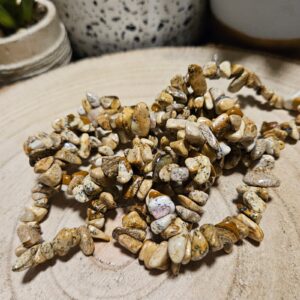 Imperial Kalahari Jasper Shamanic Chips Bracelet naramok ulomky jaspis kalahari sekane kamene mineraly rucna vyroba