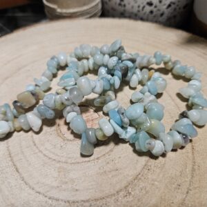 rusky amazonit naramok ulomky raw fragment modrozeleny mineral koralky z mineralov krcna cakra uzemnenie imperial-mineral