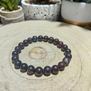 Imperial Brecchiated Jasper Shamanic Bracelet naramok brekciovy jaspis 8mm koralky z mineralov rucna vyroba