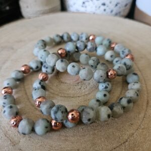 Imperial Kiwi Jasper Lava Inner Peace Bracelet matny naramok jaspis kiwi lava koralky z mineralov vnutorny pokoj rucna vyroba