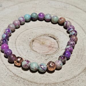Imperial Regalite Jasper Gold Lava Creative Balance Bracelet naramok jaspis regalite zlata lava koralky z mineralov kamen kreativity zlaty rucna vyroba