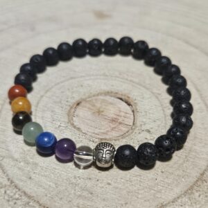 Imperial Chakra Balance náramok lávový kameň čakry meditačný