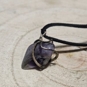 Imperial Amethyst Cage prívesok tromlovaný ametyst v postriebrenej klietke pre ochranu a intuíciu