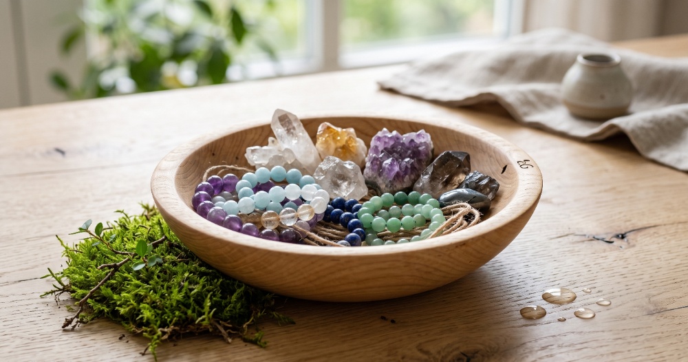 rovnovaha piatich elementov krystaly koralky z mineralov feng shui reiki imperial-mineral